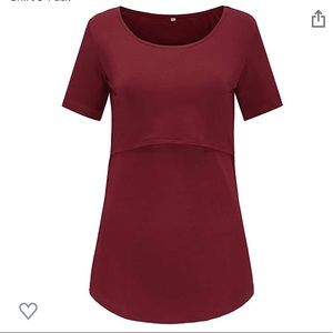 Maroon Nursing Top